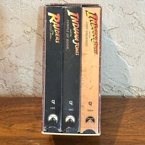 Indiana Jones VHS Trilogy Set UNTESTED
